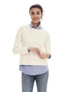Banana Republic Womens Lace Trim Pullover Size L - Cocoon