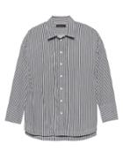 Banana Republic Womens Japan Online Exclusive Oversized Stripe Shirt Navy Blue Size Xs