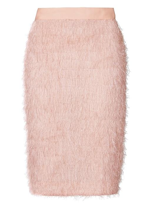 Banana Republic Womens Eyelash Fringe Pencil Skirt Pink Size 0