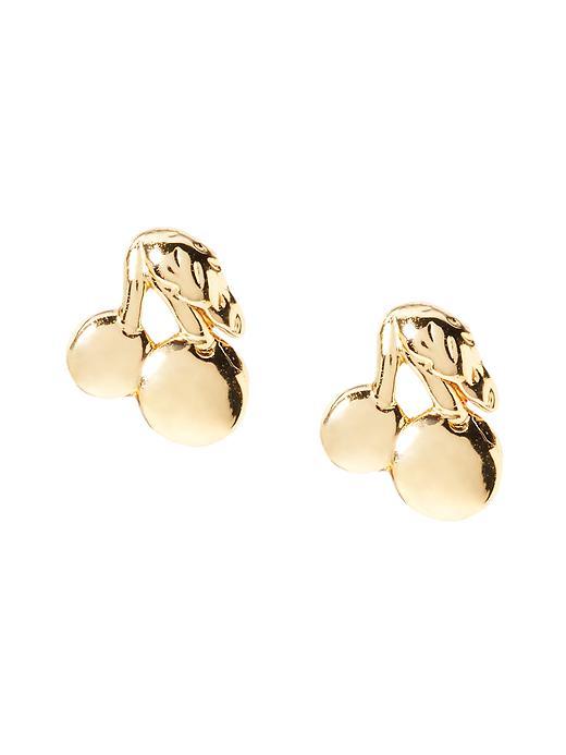 Banana Republic Cherry Stud Earring Size One Size - Gold