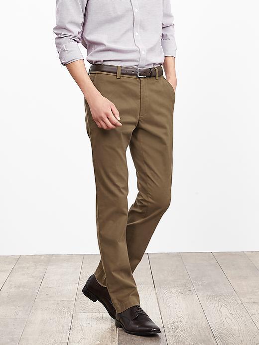 Banana Republic Mens Aiden Slim Chino Size 32w 36l Tall - Acorn