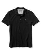 Banana Republic Mens Slim Signature Pique Polo Size L Tall - Black