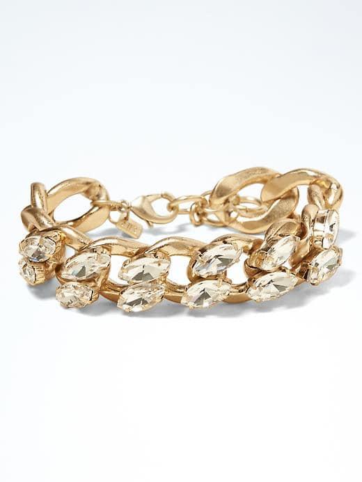 Banana Republic Crystal Link Bracelet - Crystal