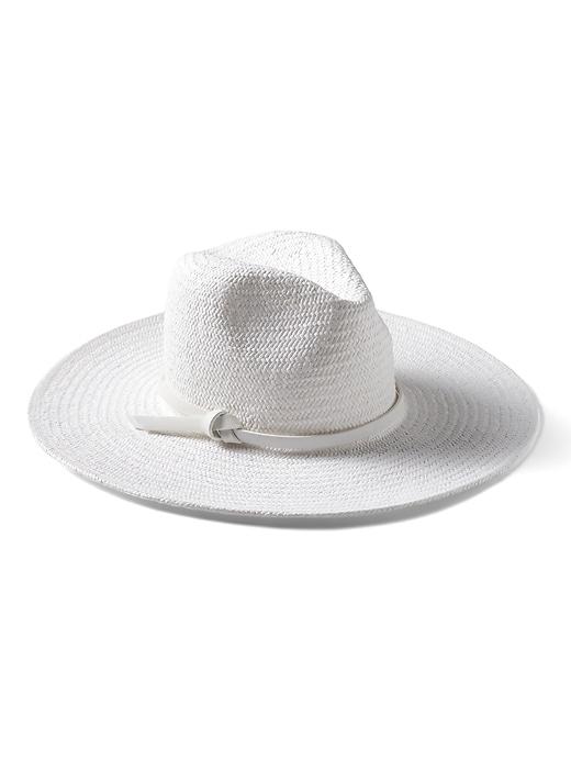 Banana Republic Womens Wide-brim Panama Hat White Size S/m