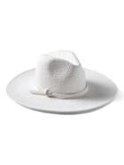 Banana Republic Womens Wide-brim Panama Hat White Size S/m