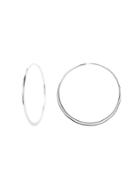 Banana Republic Basic Small Hoop Earring Size One Size - Silver