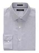 Banana Republic Mens Grant Slim-fit Non-iron Shirt Midnight Size Xl