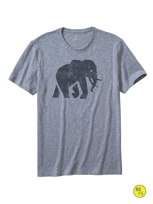 Banana Republic Factory Graphic Tee Size L - Celestial Blue