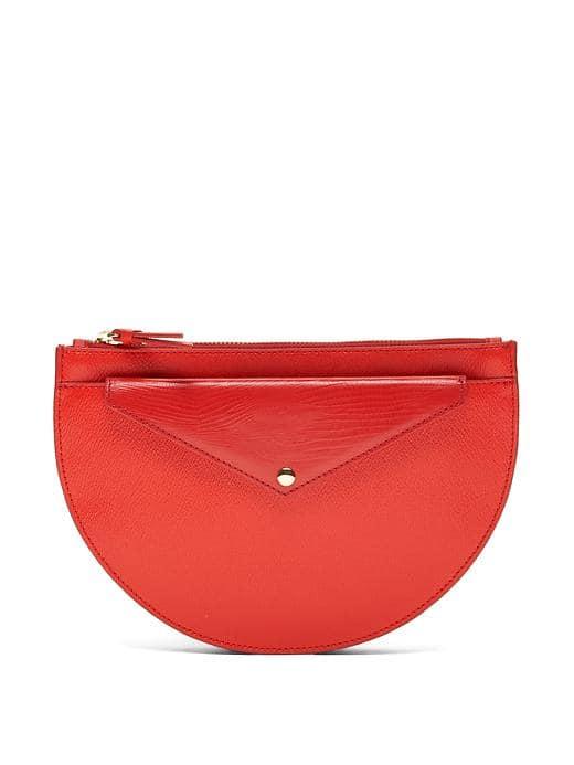 Banana Republic Half Moon Convertible Pouch - Deep Red