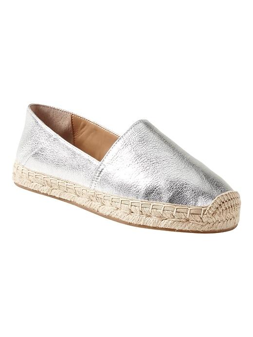 Banana Republic Leather Espadrille