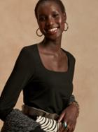 Square-neck Top