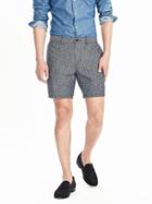 Banana Republic Mens Aiden Polka Dot Linen Club Short Size 28w - Navy