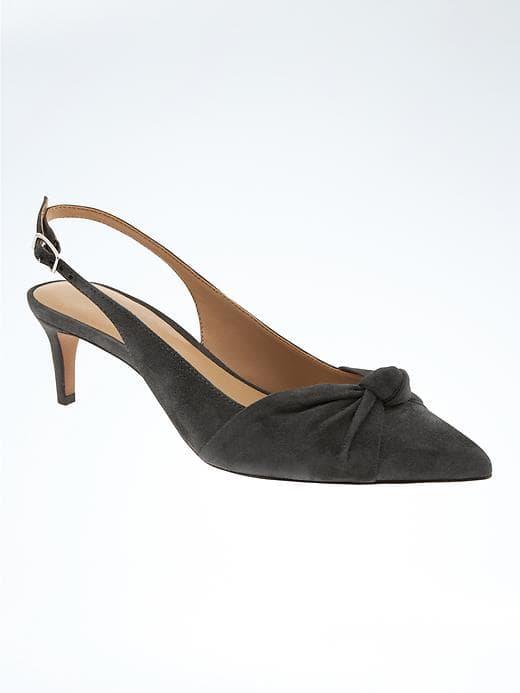 Banana Republic Knotted Slingback Heel - Anthracite