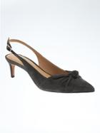 Banana Republic Knotted Slingback Heel - Anthracite
