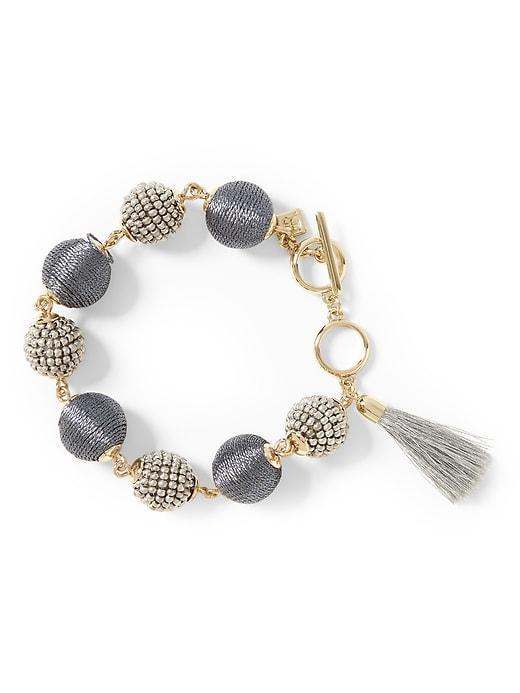 Banana Republic Womens Classic Bauble Bracelet Silver Size One Size