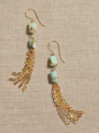 Peruvian Opal Tassel Earrings | Aureus + Argent