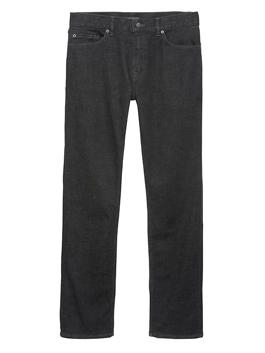 Banana Republic Mens Slim Rapid Movement Denim Black Jean Matte Black Size 31w