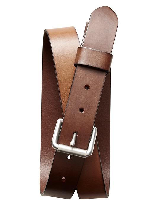 Banana Republic Mens Classic Leather Belt Size 30 - Brown