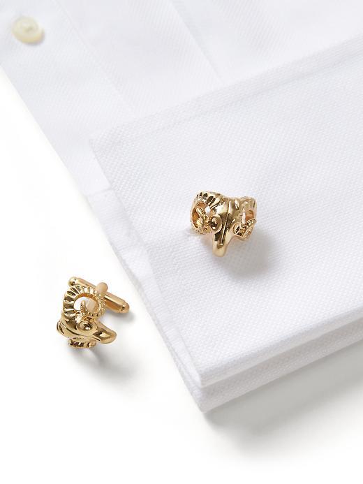 Banana Republic Mens Ram Cuff Links Size One Size - Gold