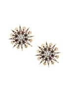 Banana Republic Crystal Starburst Stud Earring - Clear Crystal