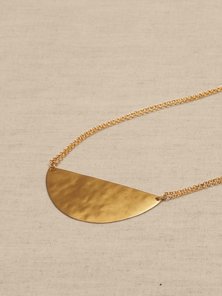 Half Moon Pendant Necklace | Aureus + Argent