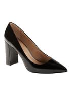 Banana Republic Womens Madison 12 Hour Block Heel Pump - Black Patent Leather