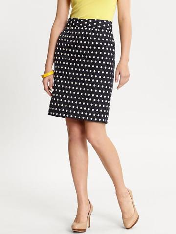 Banana Republic Polka Dot Pencil Skirt