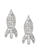 Banana Republic Womens Rocket Ship Stud Earring Silver Size One Size