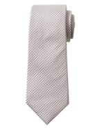 Banana Republic Mens Micro Gingham Nanotex Tie Khaki Size One Size