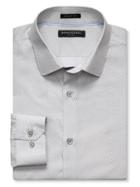 Banana Republic Mens Grant Fit Non Iron Gray Arrow Shirt Size L Tall - Gray Literature