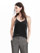 Banana Republic Velvet Cami - Black