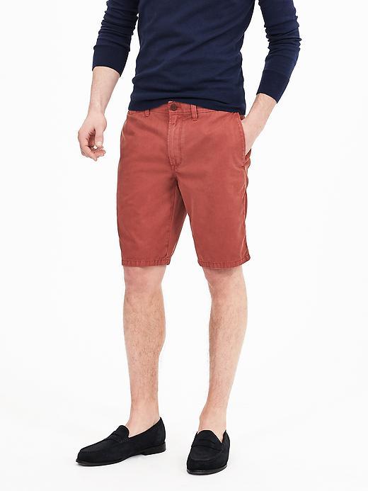 Banana Republic Mens Aiden Slim Cotton Short Size 28w - True Berry