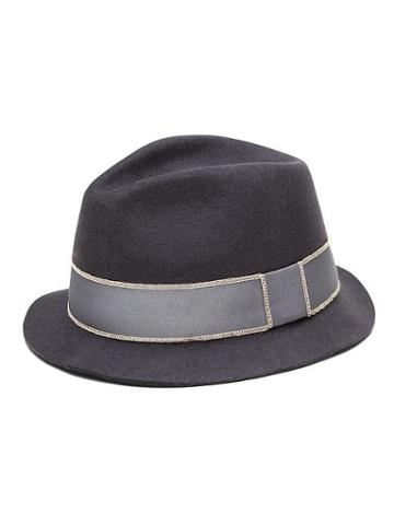 Banana Republic Mens Artesano   Lin Wool Panama Hat Gray Size Xxl