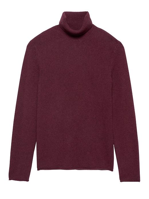 Banana Republic Mens Cashmere Turtleneck Sweater California Burgundy Red Size Xs