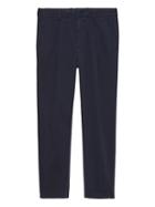Banana Republic Mens Japan Online Exclusive Athletic Tapered Pleated Traveler Pant Navy Blue Size 32w