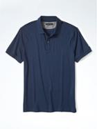 Banana Republic Mens Slim Luxe Touch Polo - Navy Star