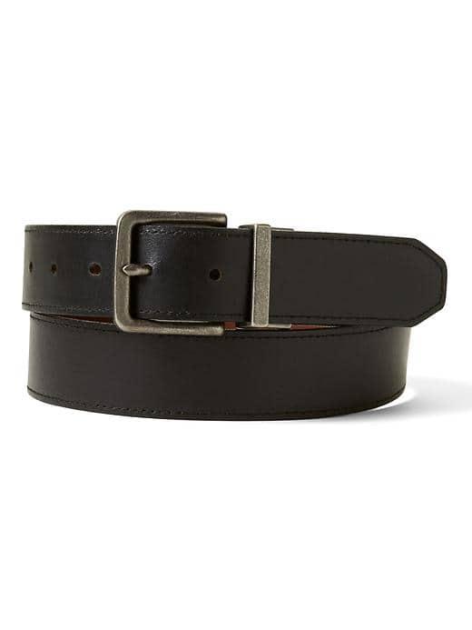 Banana Republic Mens Reversible Belt - Black