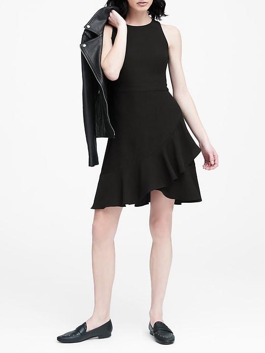 Banana Republic Ruffle Wrap Racerback Dress