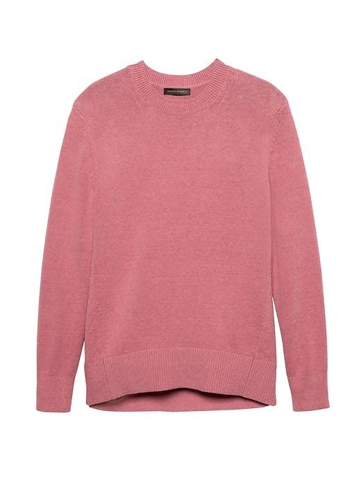 Banana Republic Womens Supersoft Cotton Blend Crew-neck Sweater Dusty Pink Size Xs
