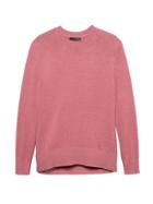 Banana Republic Womens Supersoft Cotton Blend Crew-neck Sweater Dusty Pink Size Xs