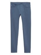 Banana Republic Mens Skinny Traveler Pant Moonshadow Blue Size 35w