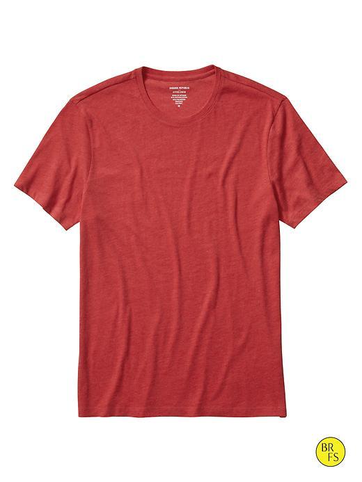 Banana Republic Factory Fitted Crew Neck Tee Size L - Red Bandana