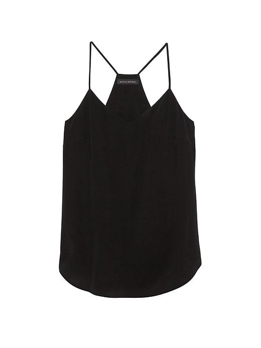 Banana Republic Womens Washable Silk Camisole Black Size Xs