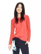 Banana Republic Womens Extra Fine Merino Wool Pullover Sweater Size L - Coral