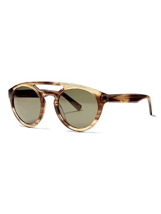 Banana Republic Mens Loghan Sunglasses Brown Multi Size One Size