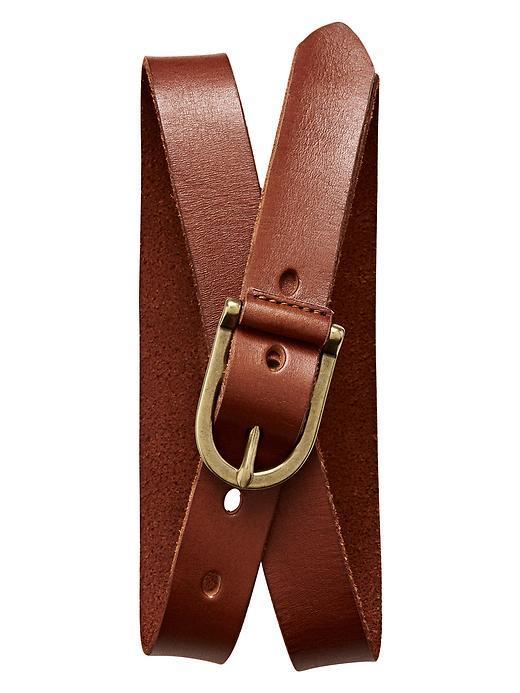 Banana Republic Cognac Leather Belt Size M - Cognac