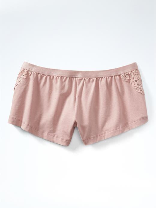 Banana Republic Womens Cosabella   Bissou Lace Detail Tap Short Dusty Pink Size M