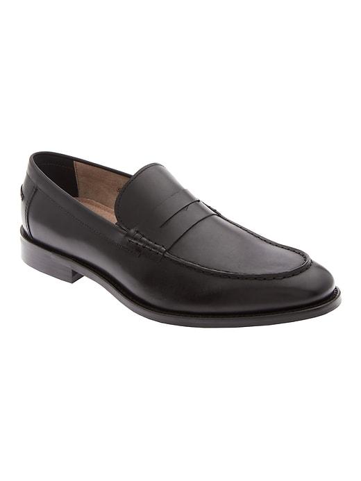 Banana Republic Mens Dellbrook Italian Leather Loafer Black Size 7