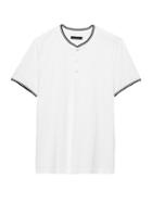 Banana Republic Mens Luxury-touch Henley White Size L
