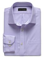 Banana Republic Tailored Slim Fit Non Iron Micro Square Shirt - Lilac